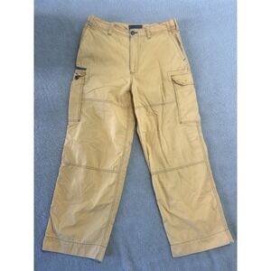VTG Y2K ABERCROMBIE & FITCH T2083 Paratrooper Army Fatigue Cargo Pants L Mustard
